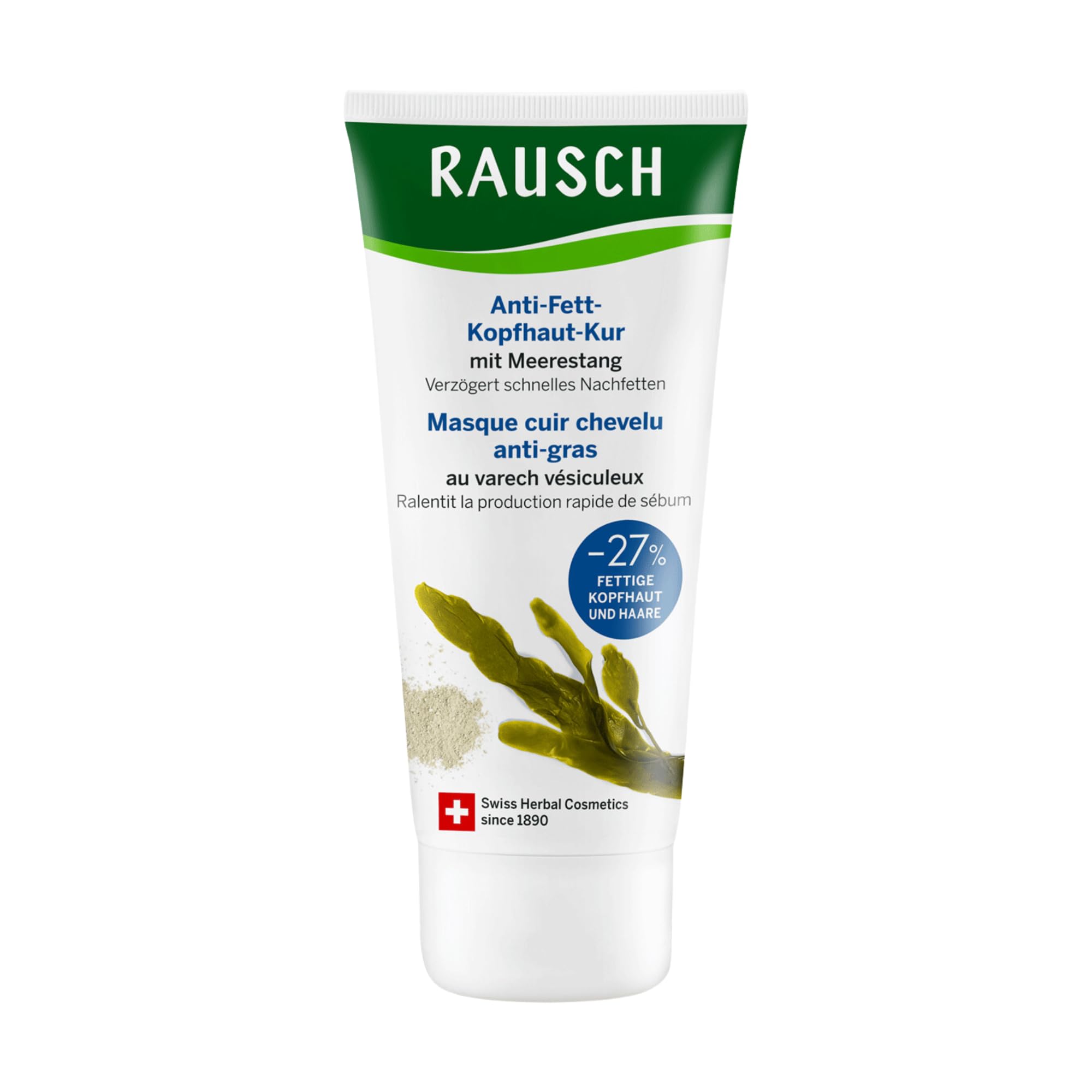 RAUSCH Degreasing scalp treatment with seaweed 100ml -Healing Mask for Oily Hair
