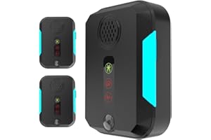 2 Packs Pest Repeller,Rats Deterrent Indoor with 4 Modes,Mouse Rat Deterrent with Strobe Light,Smart Mice Repeller for House 