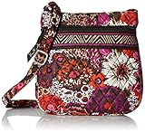 Vera Bradley Petite Double Zip Hipster Cross Body, Rosewood, One Size