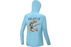Palmyth Boys Fishing Shirt Youth Hoodie Sun Protection UPF 50+ Long Sleeve Hooded Shirts