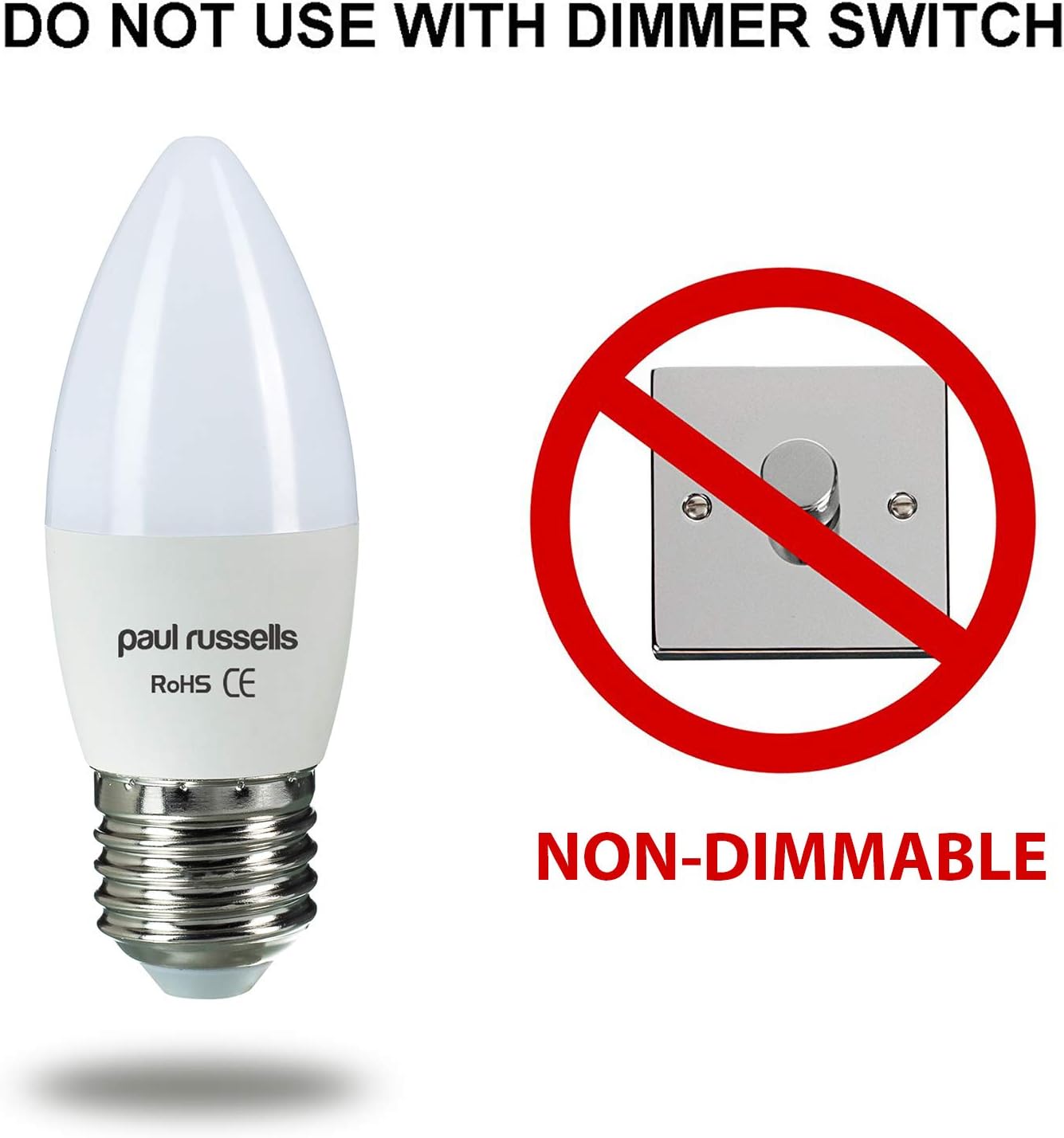 paul russells LED Light Edison Screw E27, 60watt Equivalent, 6.5W 806LM LED Bulbs, 6500K Bright Daylight - Image 5