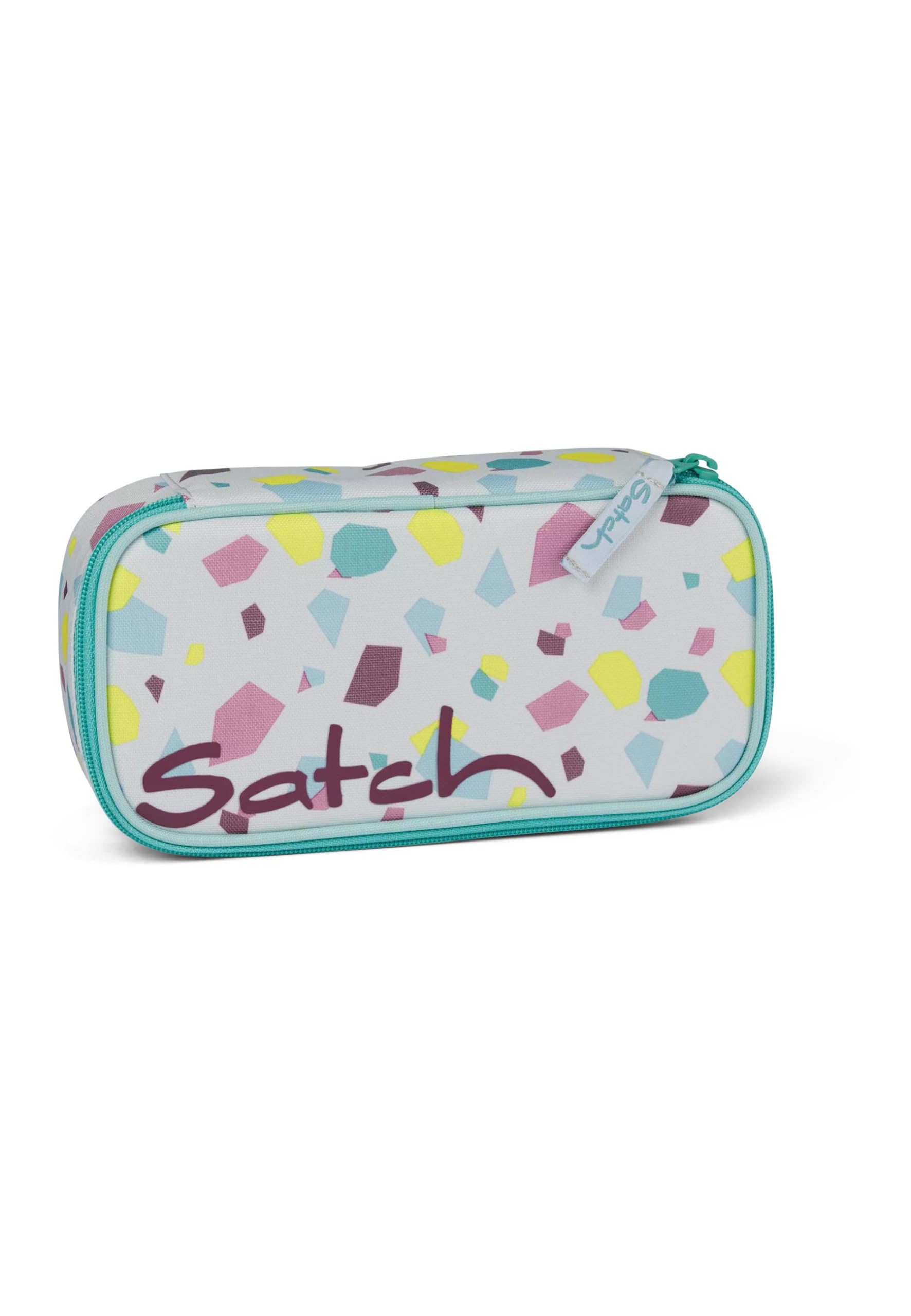 satch Pencil Case Extra Large with Divider Zip Pocket Pen Holder Set Square Viewing Window for Timetable, Multi-Coloured, One Size