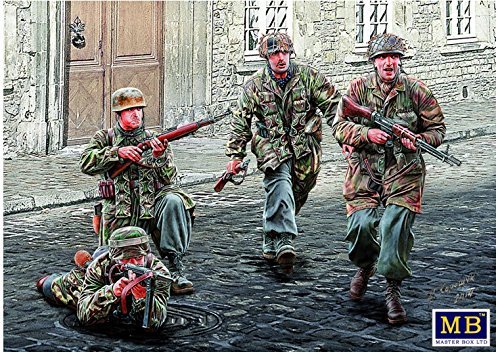 NEW GERMAN PARATROOPERS WW II ERA 1/35 MASTER BOX 35145 by Masterbox