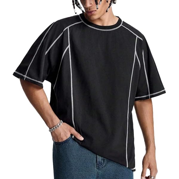 Hotmiss Mens Hip Hop Basic Longline Thumb Hole Cuffs Long Sleeve T