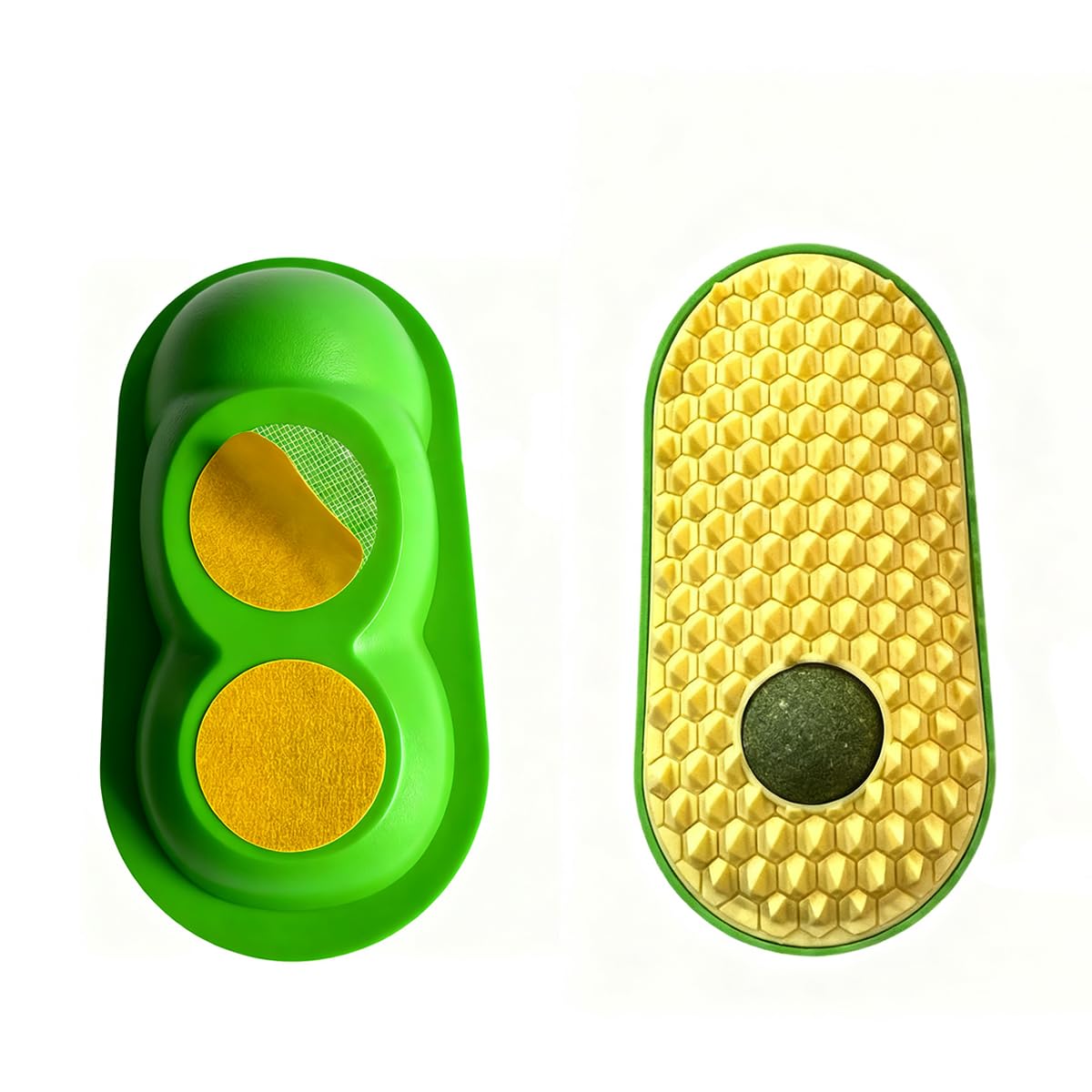 Photo 1 of ?2-Pack?Wall-Mounted Catnip Grooming Massager - Self-Grooming Corner Brush for Cats to Lick, Scratch, and Massage Cheeks with Catnip, for Indoor Cats