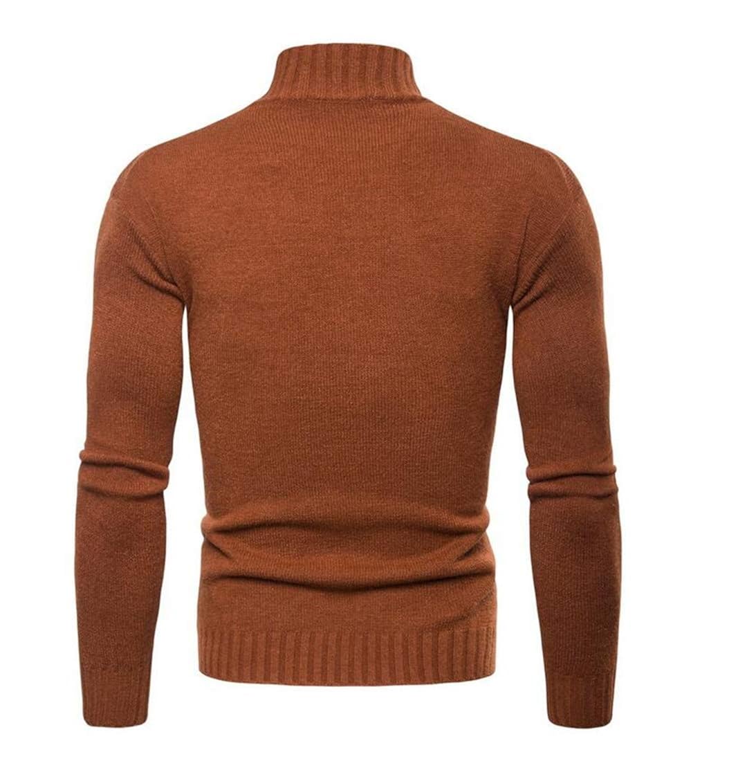 C/&H Men Jumper Basic Knitted Pullover Solid Slim Sweaters