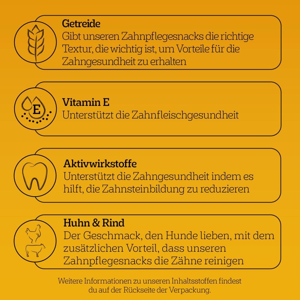 Pedigree DentaStix Fresh Hundeleckerli für große Hunde, Kausnack gegen Zahnsteinbildung, Für gesunde Zähne und einen frischen Atem, 4 er Pack, 4 x 28 Stück 8