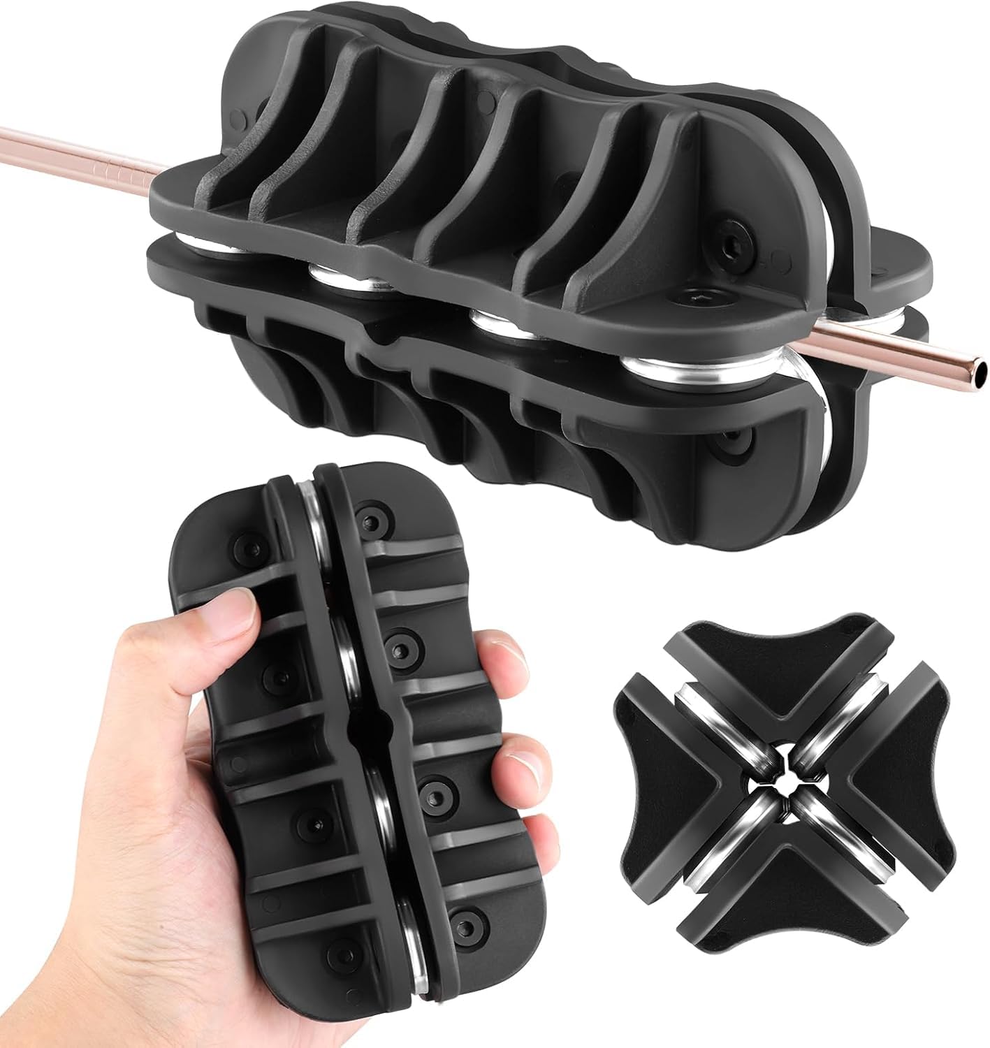 1/4 Inch Roller Pipe Straightener Metal Tube Straightening Tool for Professional Plumbers Brake Fuel Pipe Copper Aluminum and Steel Coils