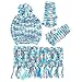 ABG Accessories Girls' Chunky Knit Hat, Scarf and Popover Glove Set