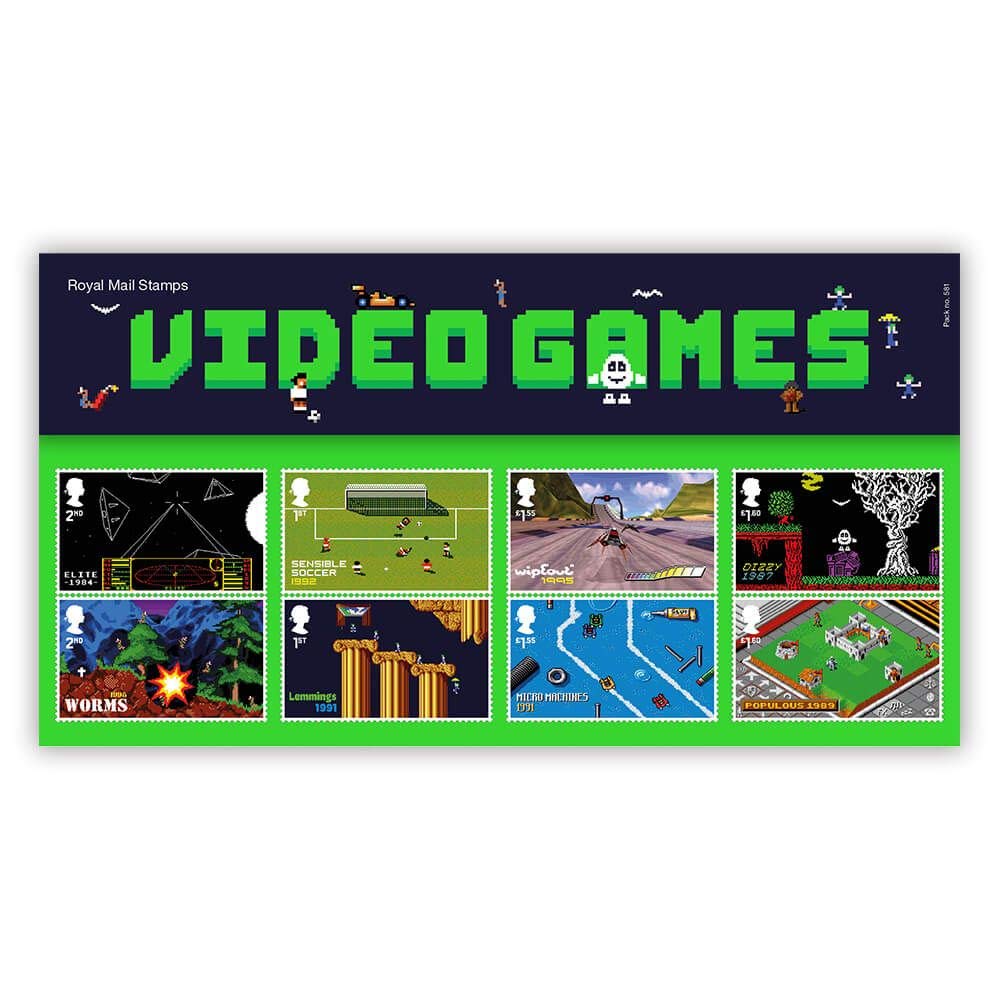 Video Games Stamps Presentation Pack 2020