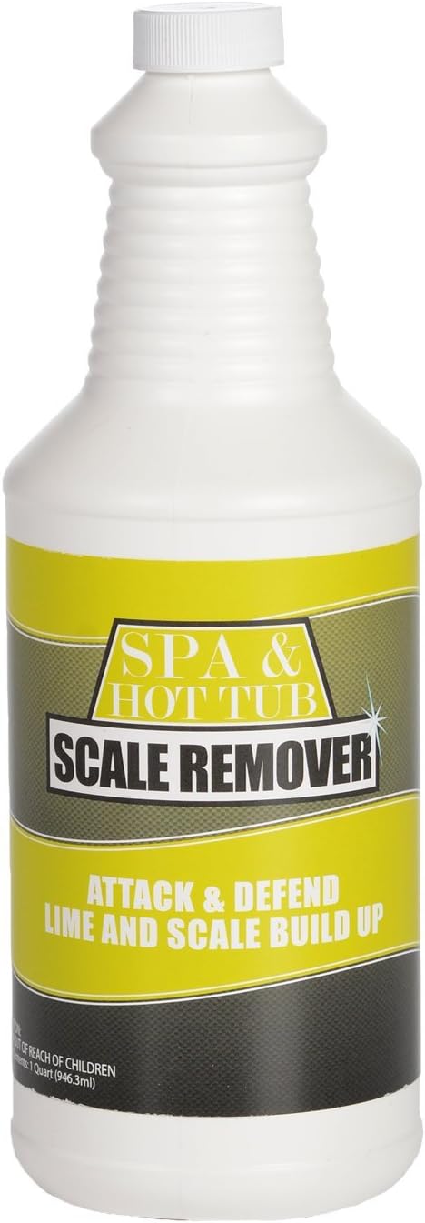 Bluewater Chemgroup Spa & Hot Tub Scale Remover, 32oz, Attack and Defend Lime and Scale Build Up : Garden & Outdoor