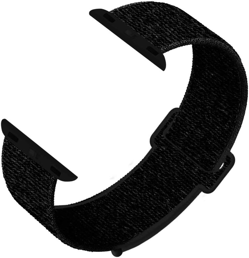 HILIMNY Compatible for Apple Watch Band 38mm 40mm 42mm 44mm, Soft Nylon Sport Loop, with Hook and Loop Fastener, Replacement Band Compatible for iWatch Series 1/2/3/4/5