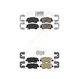 AmeriBRAKES Front Rear Ceramic Disc Brake Pads Kit