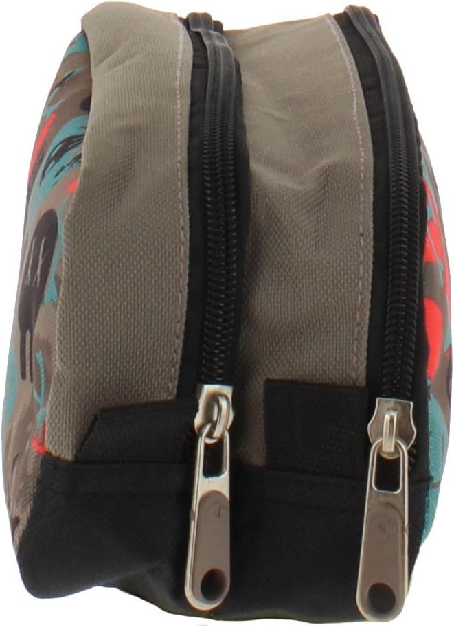 Grafoplás Skate Hans Tiessen School Pencil Case with Two Pockets and Two Zippers 24.5 x 9.5 x 8 cm, Doble - Image 3