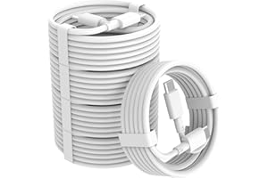 Kobilar USB C to USB C Cable Fast Charging, 5-Pack 3ft USB C Charging Cable for iPhone 16 Pro Max Plus, 65W C to C Cable for Samsung S24 S23, iPad Pro 13 12.9 11 inch, iPad Air