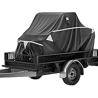 KEMIMOTO Trailerable UTV Cover Travel Trailer UTV Cover Two Seater Compatible with Can Am Defender Polaris Ranger General Com