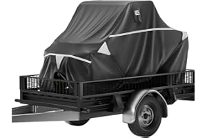 KEMIMOTO Trailerable UTV Cover Travel Trailer UTV Cover Two Seater Compatible with Can Am Defender Polaris Ranger General Com