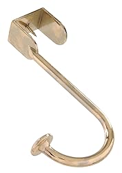 Hardware Essentials 852907 Over The Door Hook Brass