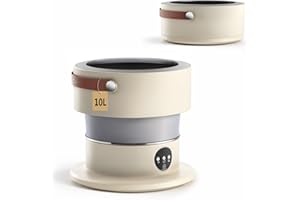 ANTOMIN Portable Washing Machine, 10L Mini Washing Machine, Foldable Small Clothes Laundry Washer Machine, Deep Cleaning of Underwear, Small Clothes, Suitable for Apartments, Dormitories, Hotels