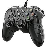 NBCP Wired PS3 PC Game Controller TV Box USB Steam Gamepad joystick Joypad with Dual Vibration Feedback Turbo Trigger for Windows 7/8 /8.1/10/ Laptop
