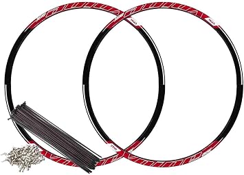 PAR DE ARO 29 VZAN VNINE PRETO E VERMELHO 36F RAIO ZINCO