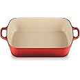 Le Creuset Enameled Cast Iron Signature Rectangular Roaster, 5.25 qt. (11.7" x 16.8") , Cerise