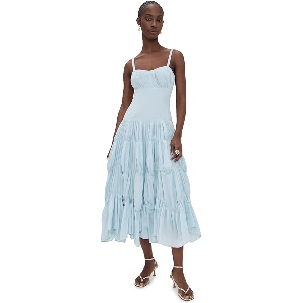 Ulla Johnson Women's Anelise Halter Midi Dress, Meadow, 2 at Amazon Women's  Clothing store