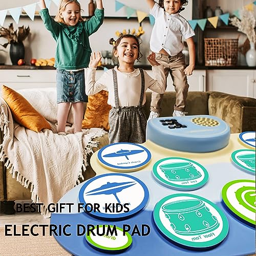 Drum Set,Electric Drum Set with Thickened Practice Drum Pad - Main Image