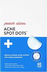 Peach Slices Acne Spot Dots 60ct Hydrocolloid Pimple Patches Face Korean Beauty