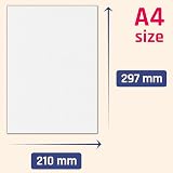 TownStix 20 Sheets 350gsm A4 White Card Thick Card Paper Pack view 2