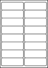 SmithPackaging A4 Self Adhesive Address Labels 99.1 x 34 mm Matte White view 1