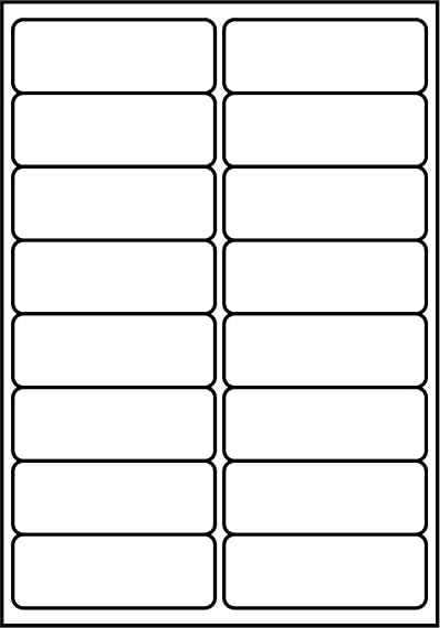 SmithPackaging A4 Self Adhesive Address Labels 99.1 x 34 mm Matte White