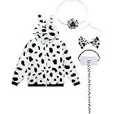 PROMOTED TO BIG SISTER Men's Dalmatian Hooded Sweatshirt 101 Days Of School Costume Halloween Party Dress Up