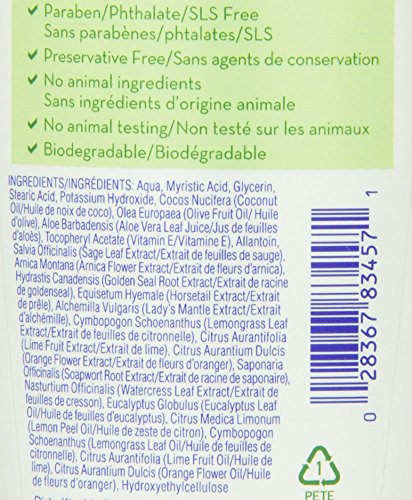 Kiss My Face Moisture Shave Shaving Cream, Key Lime Shaving Soap, 11 oz (pack of 4)