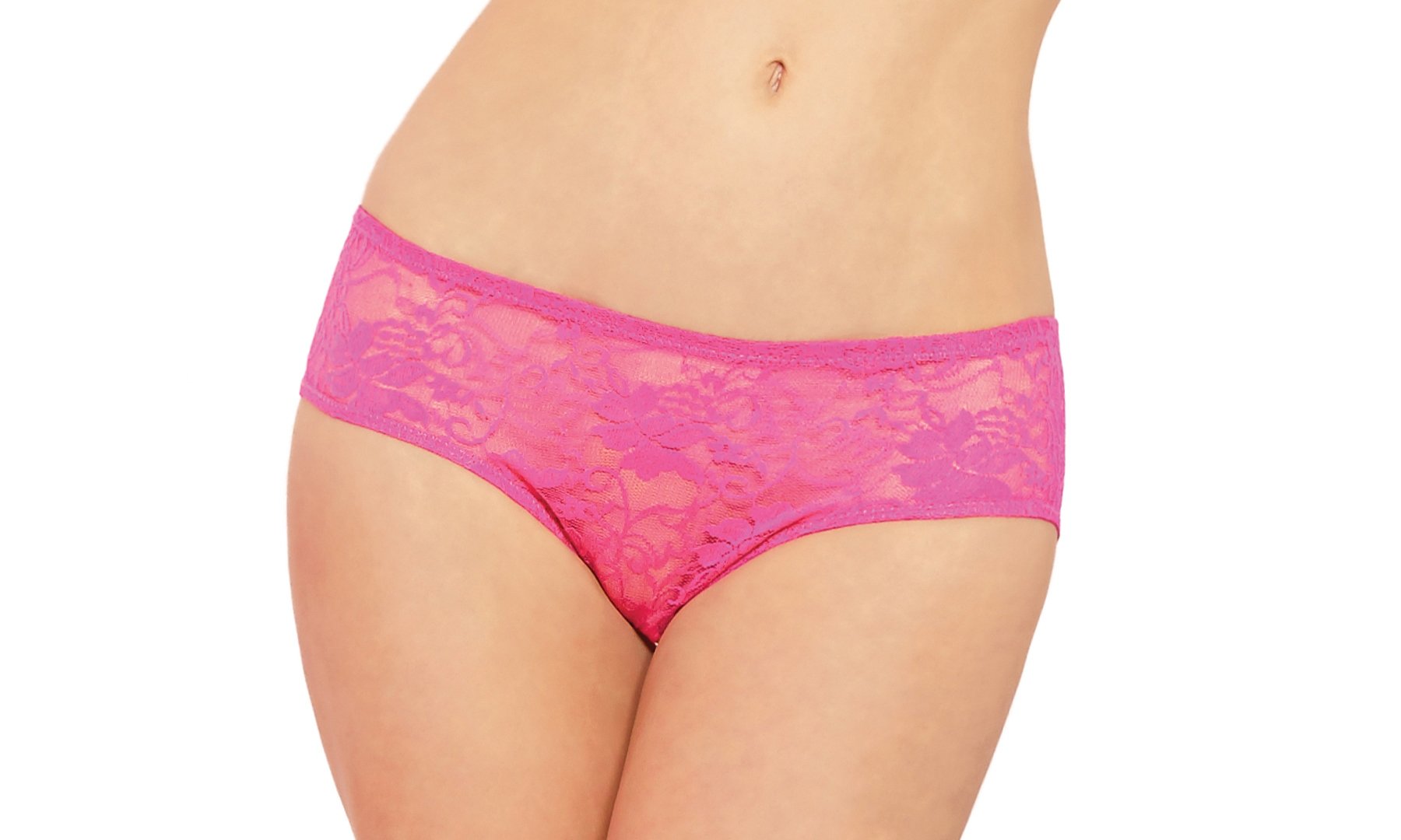 Seven Til Midnight Womens Lace Boyshort