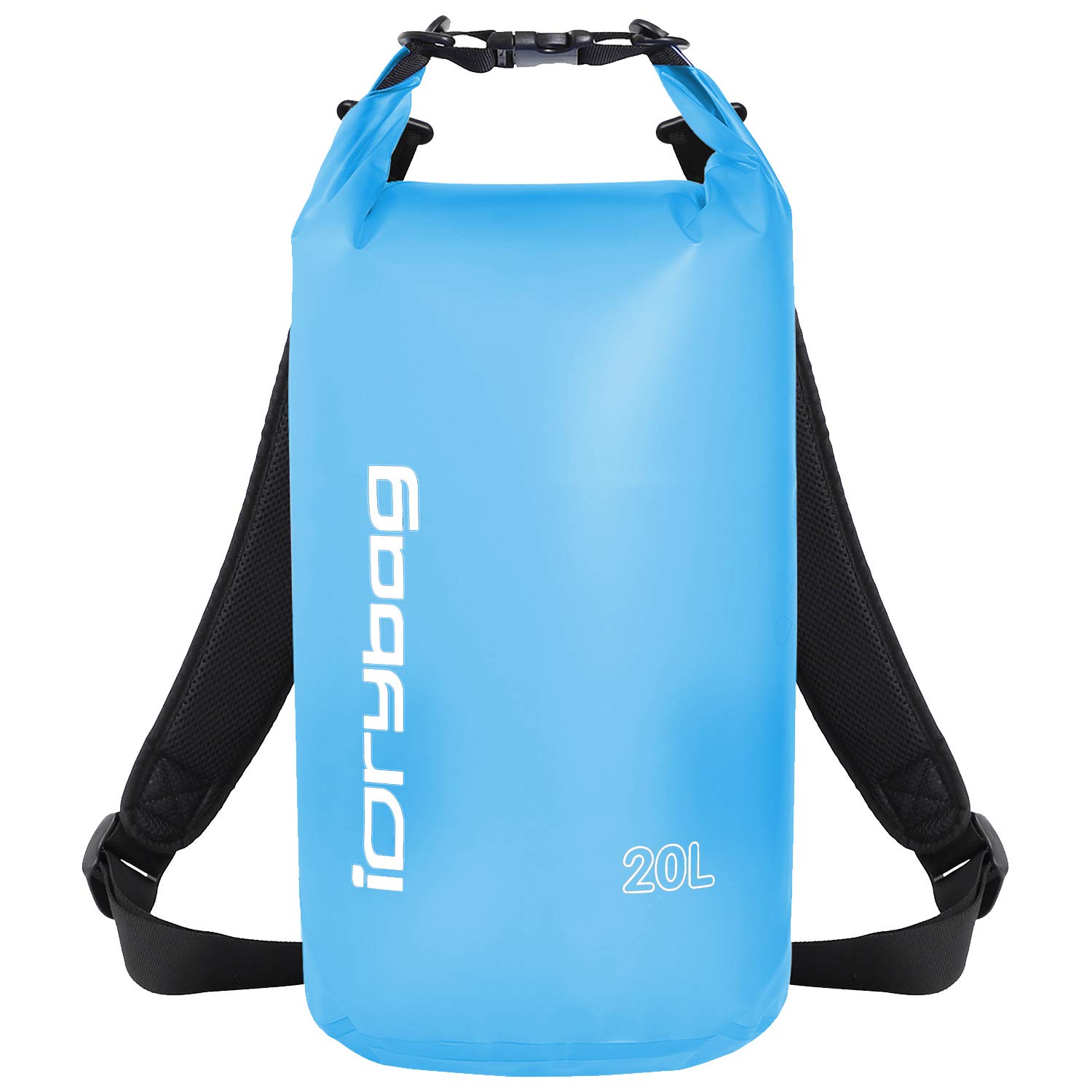 IDRYBAG Clear Dry Bag Waterproof 2L/5L/10L/15L/20L, Small Waterproof Bag for Kayaking, Floating Dry Sack Waterproof for Camping Travel