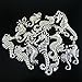 Julie Wang 28pcs Mixed Antiqued Silver Seahorse Charms Pendants for Jewelry Making