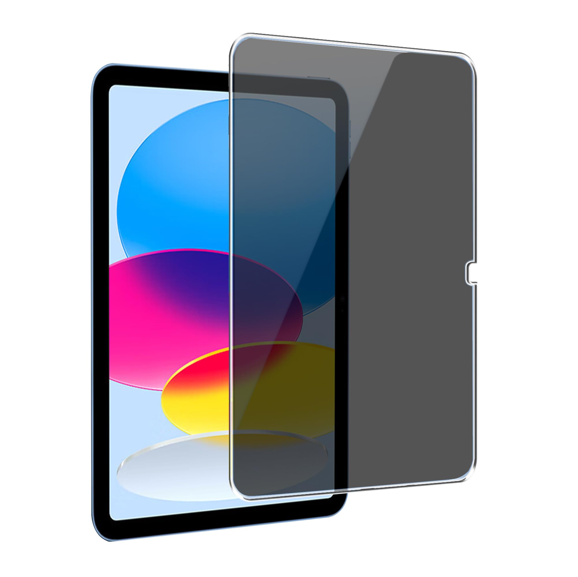 Photo 1 of Juvraixo Privacy Screen Protector for iPad A16 11th/10th Generation 10.9 inch ?2022/2025? 9H Tempered Glass [Face ID & Apple Pencil Compatible] HD Clear Case Friendly