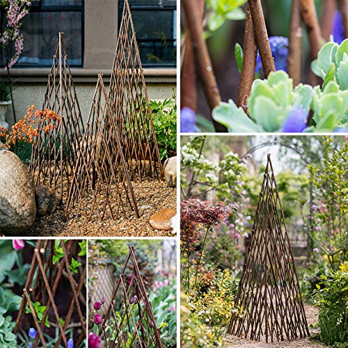 CJSWT Rankgerüst - Rankturm als Rankhilfe - für Kletterpflanzen, Rosen, Efeu und Clematis,Willow Expandable Anlagen… – Bild 4