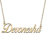 HUAN XUN Customized Custom Simple Any Name Necklace