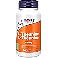 NOW Supplements, L-Theanine 100 mg with Decaf Green Tea, Stress Management, 90 Veg Capsules