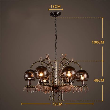 Amazon Com Xinxin Xin Chandelier 6 Holder Iron Art Chandelier