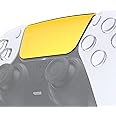 eXtremeRate Chrome Gold Glossy Replacement Touchpad Cover Compatible with ps5 Controller BDM-010 BDM-020 BDM-030 BDM-040 050, Custom Part Touch Pad Compatible with ps5 Controller - Without Controller