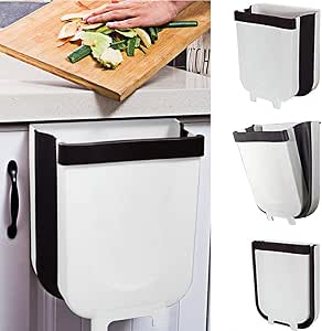 Amazon.com: Yibaision - Bote de basura colgante, plegable, compacto y