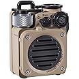 Muzen Wild Mini Rugged Outdoor Speaker, Bluetooth 5.0 Portable Speaker with Built-in Flashlight, Crystal Clear Sound, Wireles