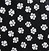 Creative Cuts Paw Prints Fat Quarters Bundle - Black and White Pattern Theme