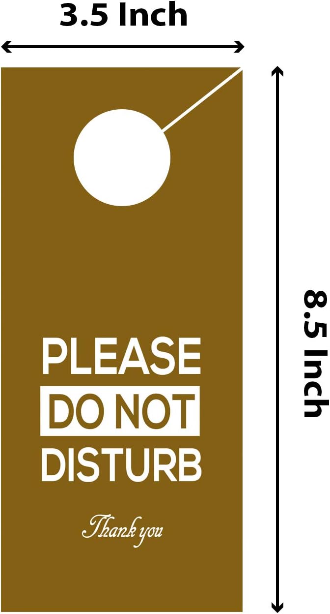 door hanger printing near me on Amazon Com Do Not Disturb Door Hanger Sign White Pn Brown For Home Hotel Office Therapy And More 2 Pack Size 8 5 X 3 5 16pt Thick Office Products