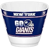 Fremont Die NFL New York Giants Party Snack Bowl, 7.85" Bowl (1 Gallon), White/Team Colors