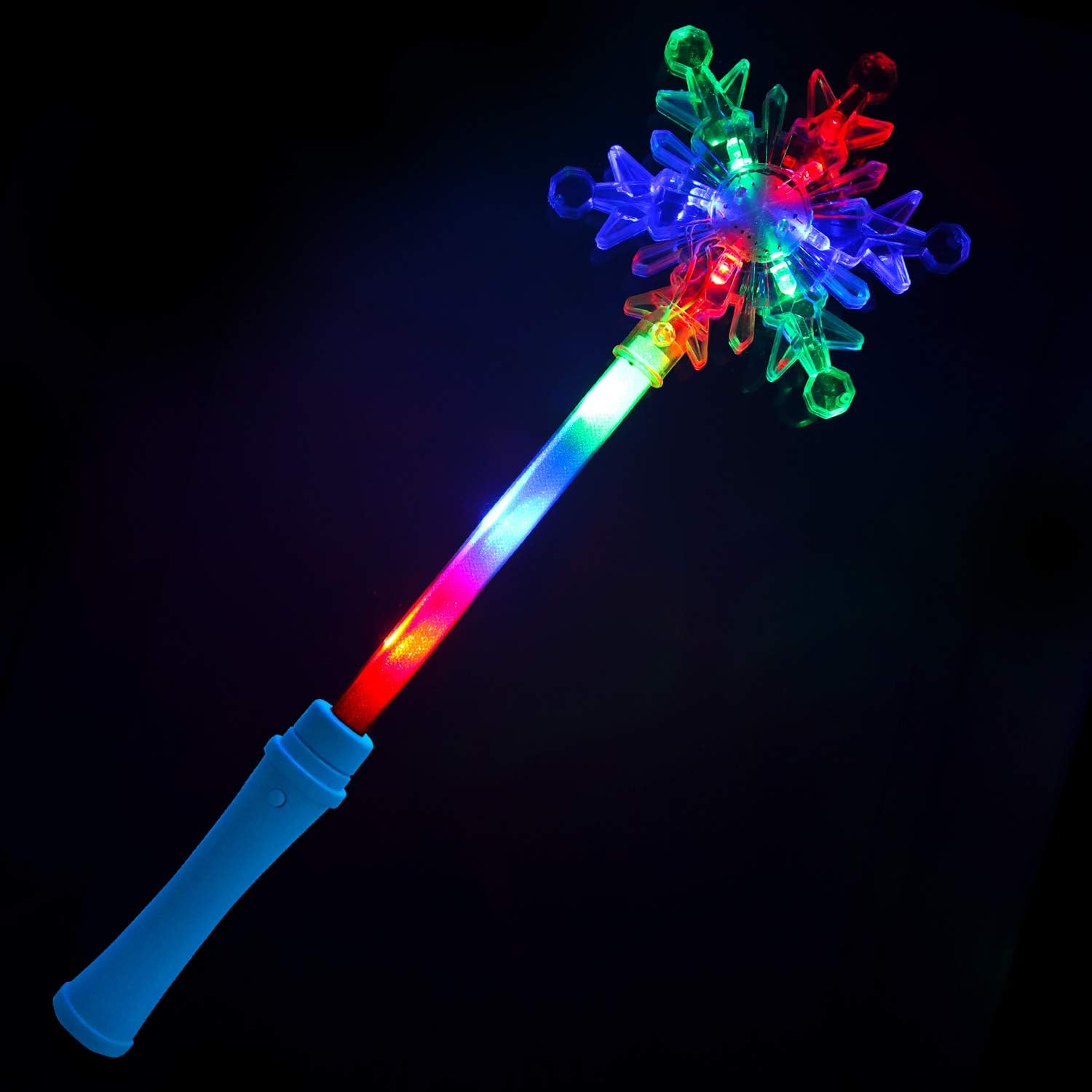 frozen elsa disney on ice light up glow snowflake wand toy