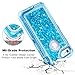Coolden Case for iPhone 6S Plus Case Protective Glitter Case for Women Girls Cute Bling Sparkle Heavy Duty Hard Shell Shockproof TPU Case for 5.5 Inches iPhone 6 Plus 7 Plus 8 Plus, Blue